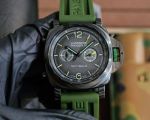 Panerai Submersible 47mm Imported 2555 Automatic Movement Green Rubber Band Watch